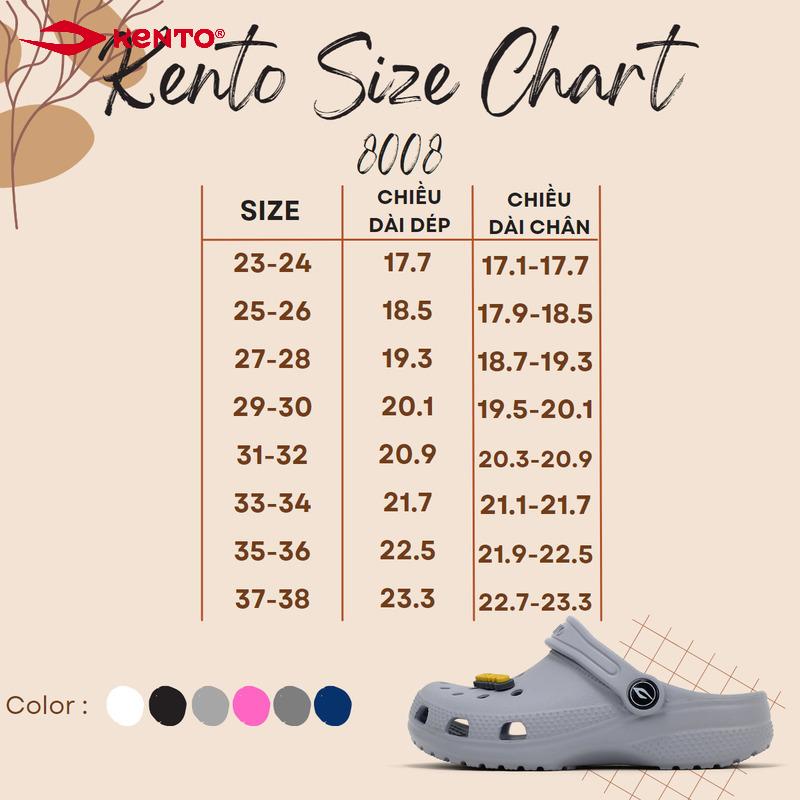 Bảng Size giày trẻ em